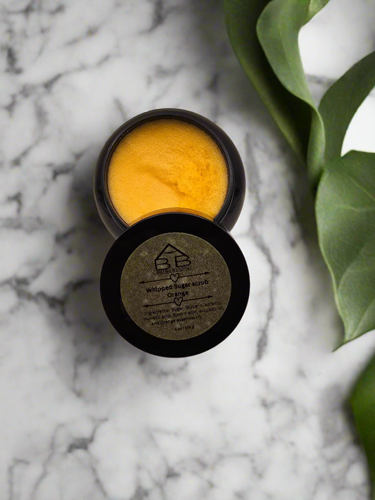 Whipped sugar scrub